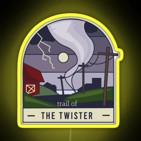 Trail Of The Twister RGB Neon Sign