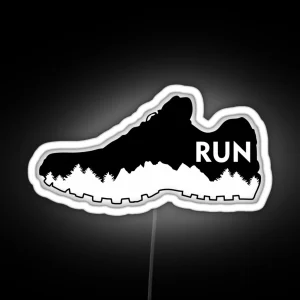 Trail Running Running Shoe RGB Neon Sign