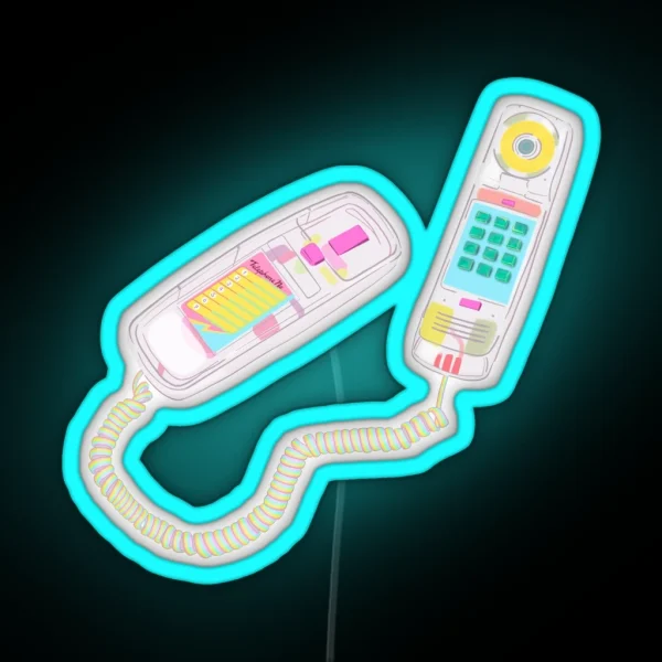 Translucent 90s Phone RGB Neon Sign
