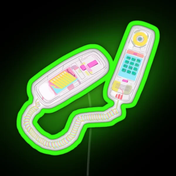 Translucent 90s Phone RGB Neon Sign