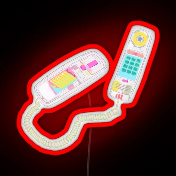 Translucent 90s Phone RGB Neon Sign