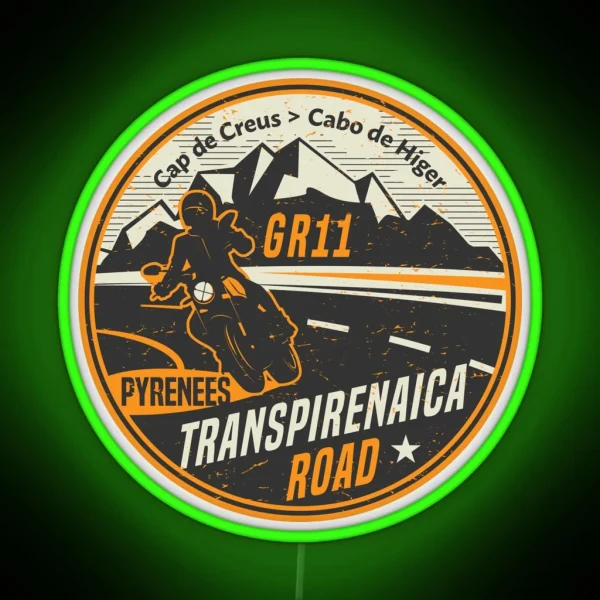Transpirenaica Road RGB Neon Sign