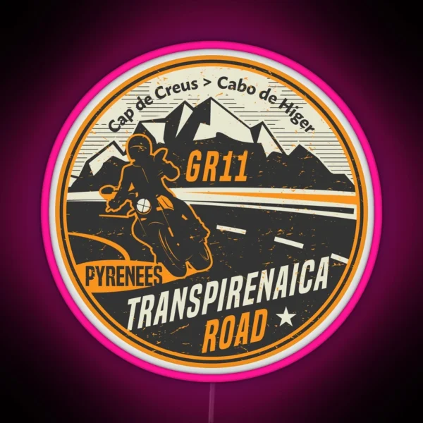 Transpirenaica Road RGB Neon Sign