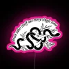 RGB LED Artisan Sign with Trash Caffeine High Humor Display
