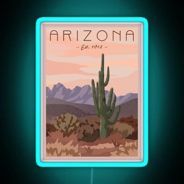 Travel Arizona RGB Neon Sign