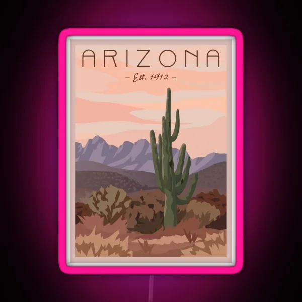 Travel Arizona RGB Neon Sign