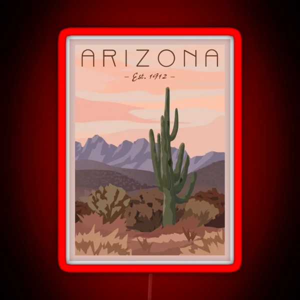Travel Arizona RGB Neon Sign