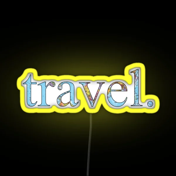 Travel RGB Neon Sign