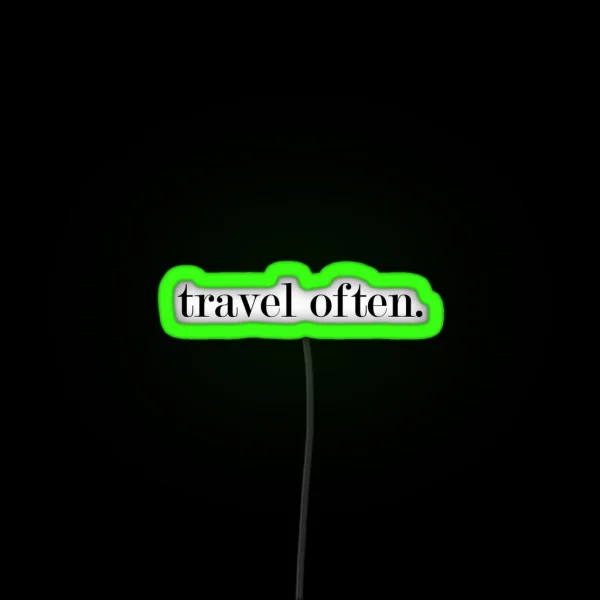 Travel RGB Neon Sign