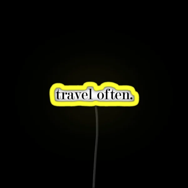 Travel RGB Neon Sign