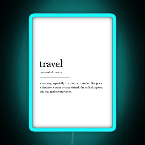 Travel RGB Neon Sign
