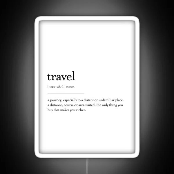 Travel RGB Neon Sign