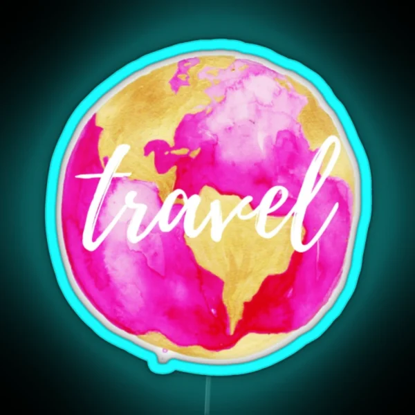 Travel RGB Neon Sign