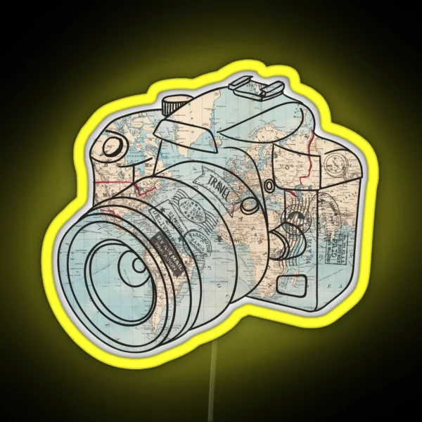 Travel The World RGB Neon Sign