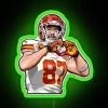 Travis Kelce Kansas City Chiefs Football Player Inspired Neon Decor Sign