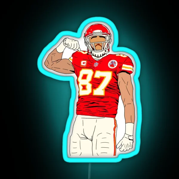 Travis Kelce RGB Neon Sign