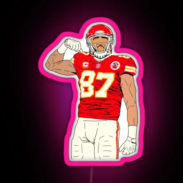 Travis Kelce RGB Neon Sign