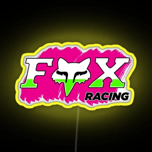Trending Logo Pick Fox Racing RGB Neon Sign