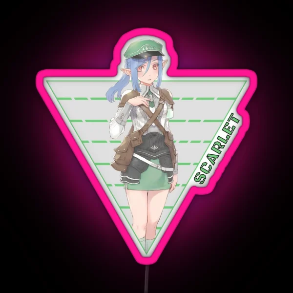 Tri Scarlet RGB Neon Sign