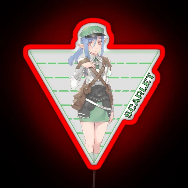 Tri Scarlet RGB Neon Sign