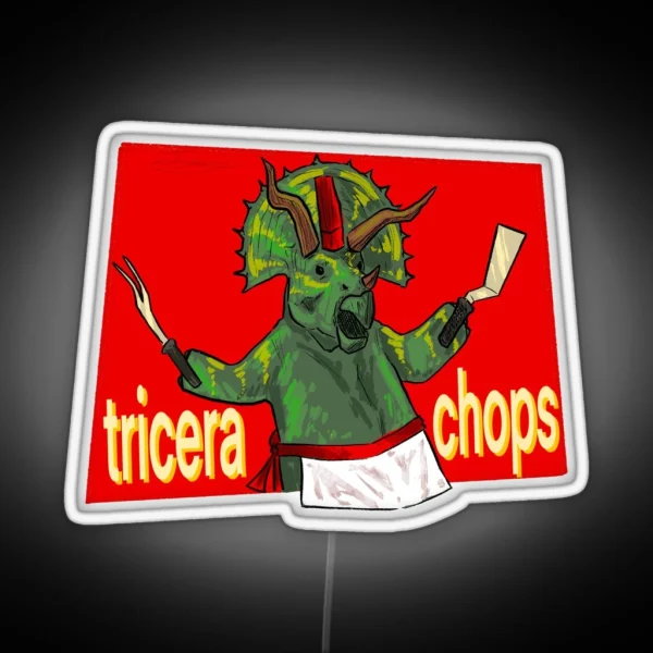Tricerachops RGB Neon Sign