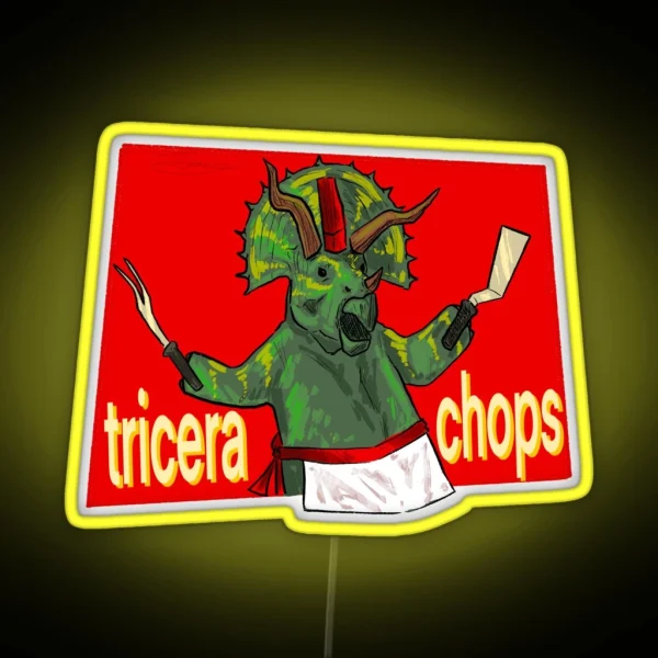 Tricerachops RGB Neon Sign