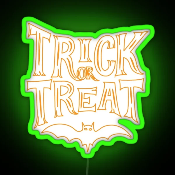 Trick Or Trealed Funny Led Halloween Lovers Gift For RGB Neon Sign