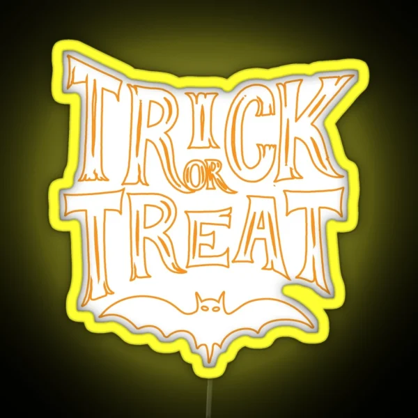 Trick Or Trealed Funny Led Halloween Lovers Gift For RGB Neon Sign