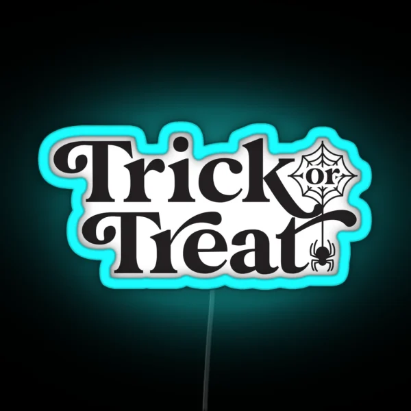 Trick Or Treat 2021 Gift For Girl Gift For Mom Gift For RGB Neon Sign