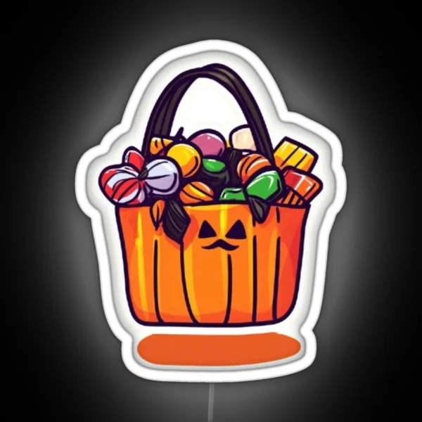 Trick Or Treat Bag RGB Neon Sign