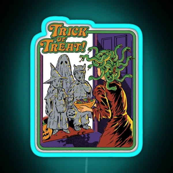Trick Or Treat Classic RGB Neon Sign