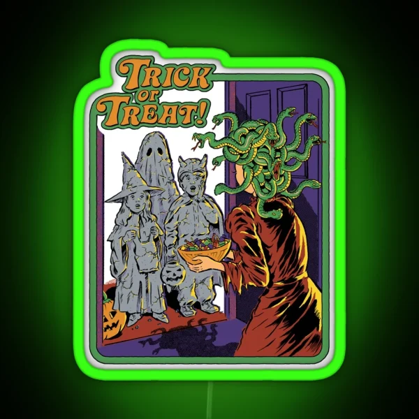 Trick Or Treat Classic RGB Neon Sign