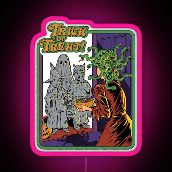 Trick Or Treat Classic RGB Neon Sign
