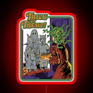 Trick Or Treat Classic RGB Neon Sign