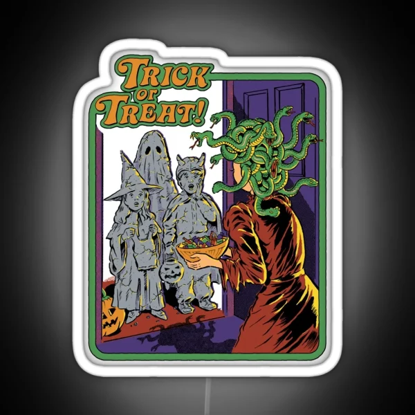 Trick Or Treat Classic RGB Neon Sign