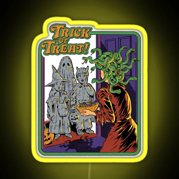Trick Or Treat Classic RGB Neon Sign