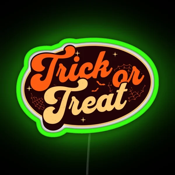 Trick Or Treat Halloween Costume RGB Neon Sign