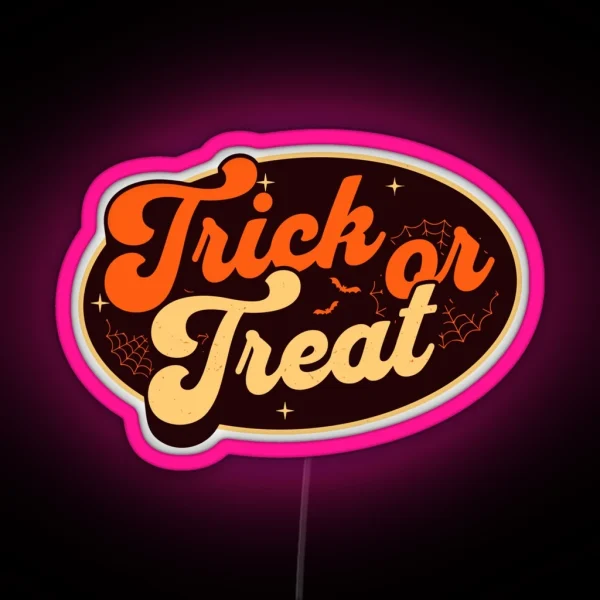 Trick Or Treat Halloween Costume RGB Neon Sign