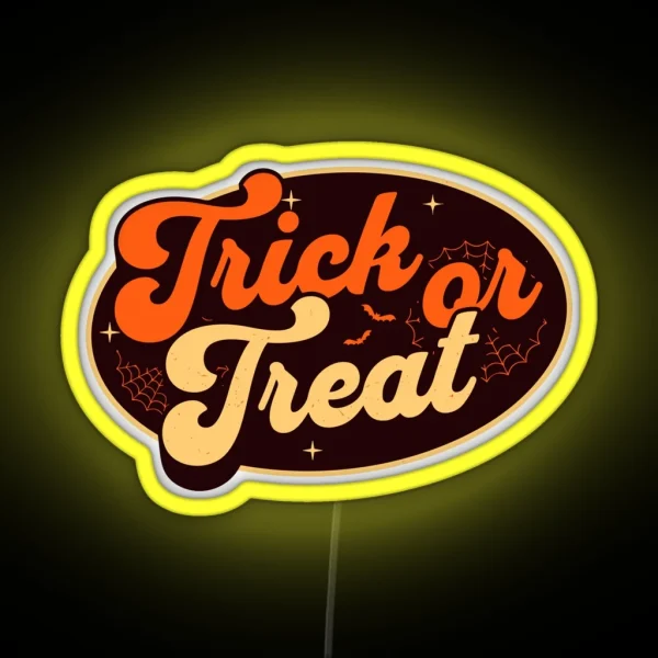 Trick Or Treat Halloween Costume RGB Neon Sign