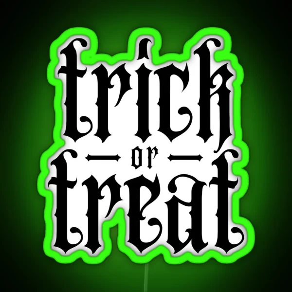 Trick Or Treat Halloween RGB Neon Sign