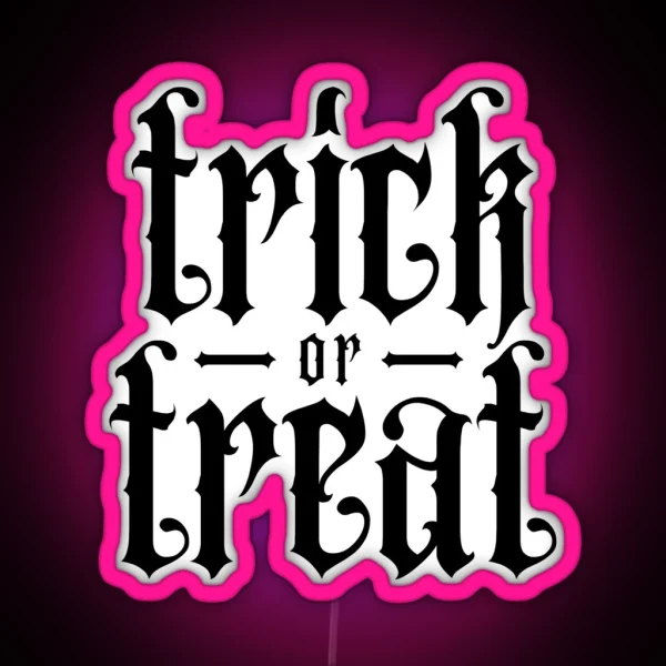 Trick Or Treat Halloween RGB Neon Sign
