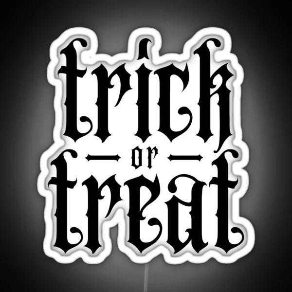 Trick Or Treat Halloween RGB Neon Sign