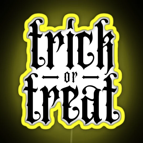 Trick Or Treat Halloween RGB Neon Sign