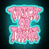 Eye-catching Trick Or Treat RGB neon sign for Halloween decor