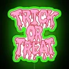 Vibrant Trick or Treat LED Neon Sign Decor for Halloween Parties