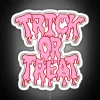 Colorful Trick or Treat RGB Neon Sign for Halloween Decorations Exterior