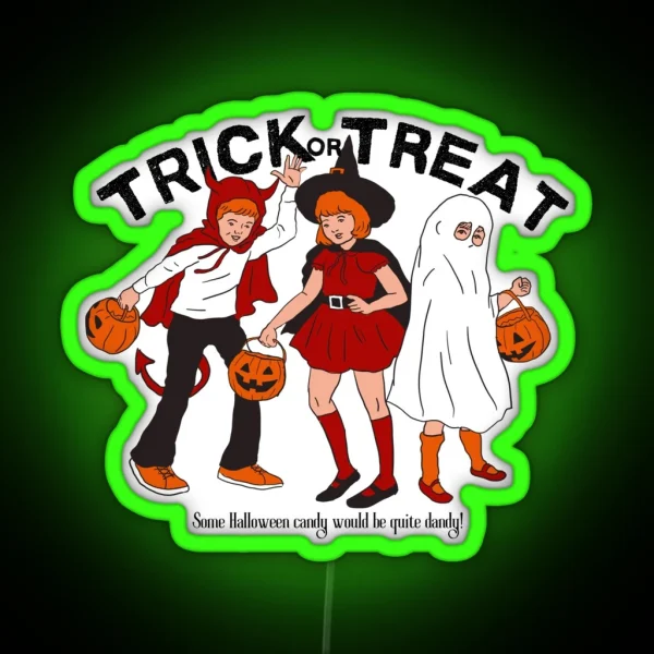 Trick Or Treat RGB Neon Sign