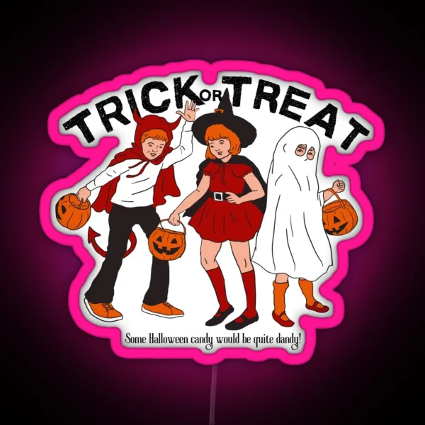 Trick Or Treat RGB Neon Sign