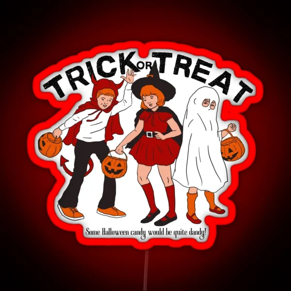 Trick Or Treat RGB Neon Sign