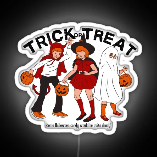 Trick Or Treat RGB Neon Sign